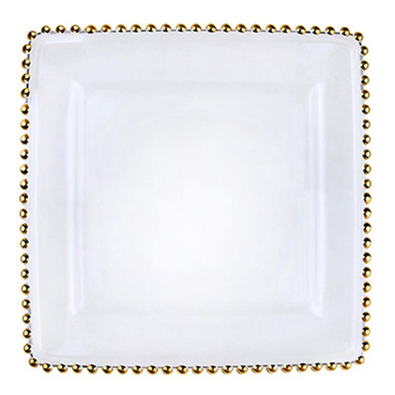 glass charger plate 1 Wholesale Glass Charger Plate PZ-073 - Image 1